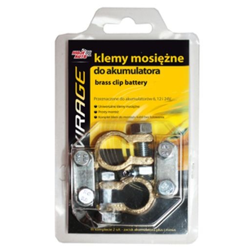 Fits VIRAGE 93-003 VIRAGE Battery Clamps 2pcs +/- Brass  ⭐UK Stock⭐