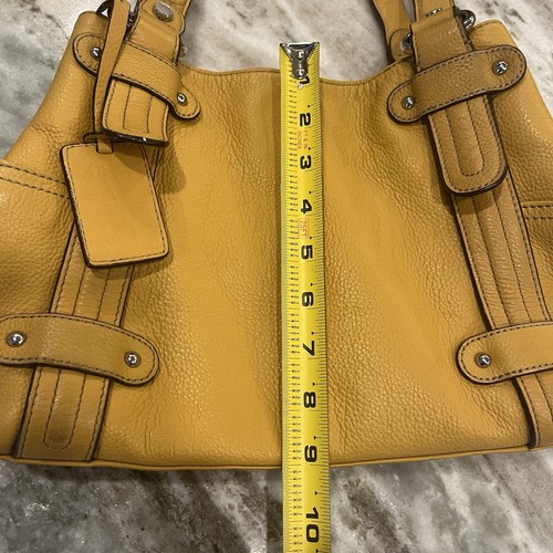 Tignanello Senf Doppelgriff Leder Schulter Handtasche - Bild 9 von 12