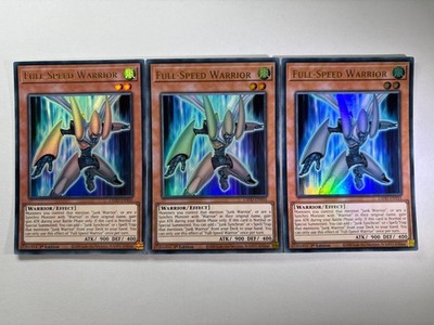 3 x Vollgeschwindigkeitskrieger L5DD-DEY01 Ultra Rare 1. Auflage YuGiOh Playset NM