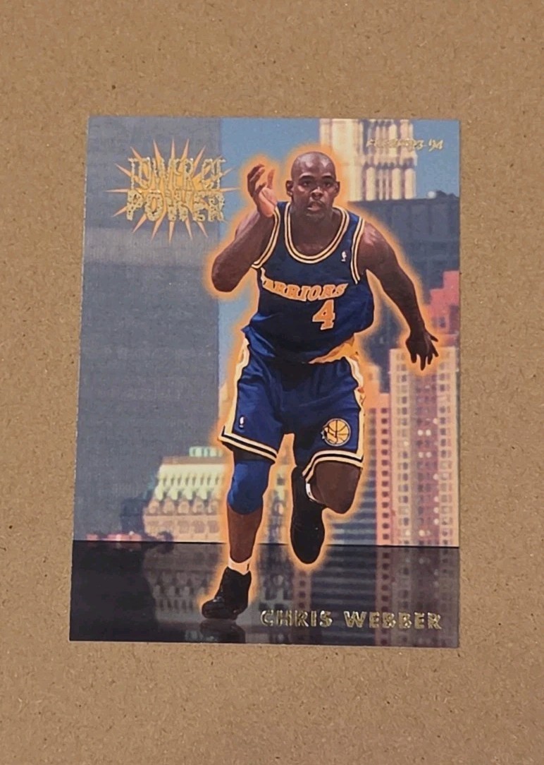 1993-94 Fleer Chris Webber Tower Of Power #29 Golden State Warriors RC