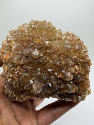 Citrine Quartz Crystal Cluster Point Natural Healing Mineral Specimen