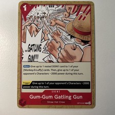 Gum-Gum Gatling Gun OP13-021 Carrying On His Will Regular One Piece FREE SHIP 4+
