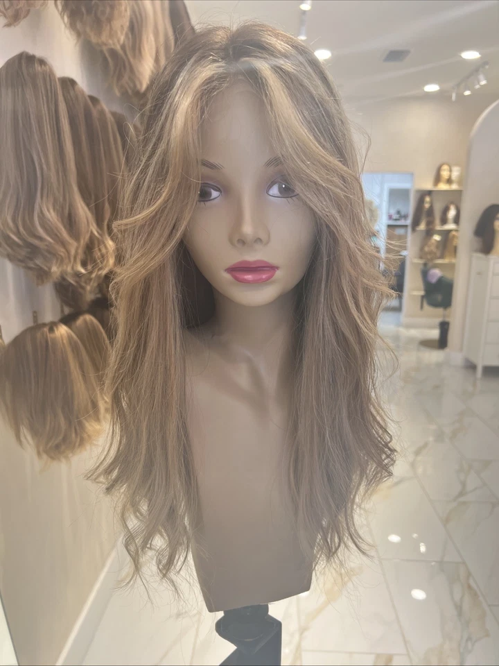 Парики Yaffa готовые к носке 100% европейские человеческие волосы парик индивидуального цвета блондинка - Изображение 2 из 4