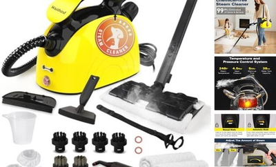 #ad Steam cleaner 1500w Steamer Cleaning Fast Heating Multi Surface Steam X Large $158.21