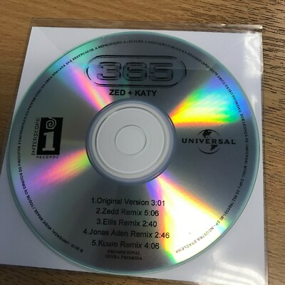 ZEDD KATY PERRY 365 5MIX UNIVERSAL MUSIC BRAZIL CD PROMO NEW