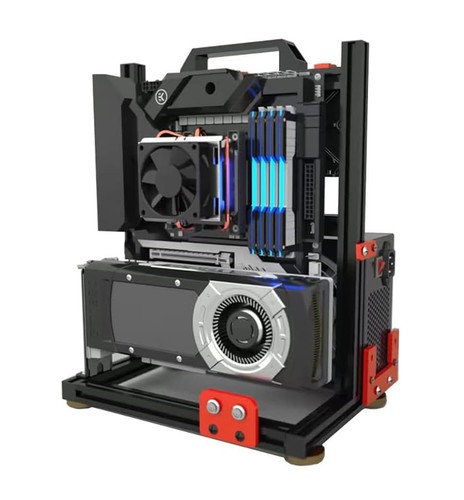 PC Test Bench Open Air Computer Case ITX Motherboard Chassis Aluminum Bracket...