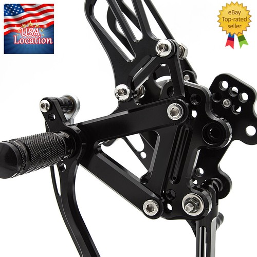 For Kawasaki Ninja ZX6R ZX636 1999 2000 2001-2002 Rearset Footrest Footpegs CNC - Picture 7 of 10