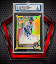 Herard Gonzalez *68/75* Auto 2022 1st Bowman Chrome Yellow Refractor #CPA-HG MLB