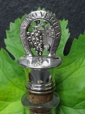 Zierkorken Flaschen-Verschluss-Korken Ausgie&szlig;er In Vino Veritas Jugendstil Wein