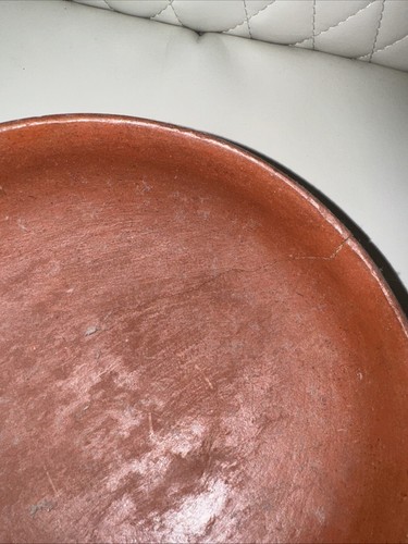 Antica ciotola ceramica latinoamericana fatta a mano da collezione 8x2,5 - Foto 3 di 7