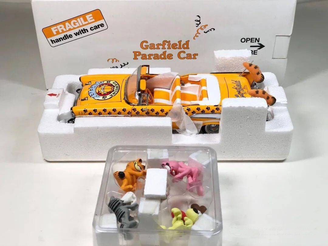 Voiture 1957 Chevy Bel Air Garfield Danbury Mint miniature rare 1:24 en métal