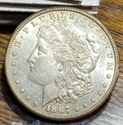 1887-S Better Morgan Dollar Nice Original Very Choice AU CHRC