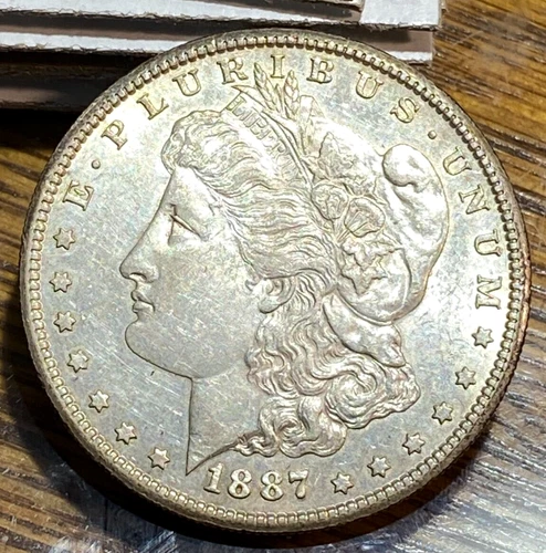 1887-S Better Morgan Dollar Nice Original Very Choice AU CHRC