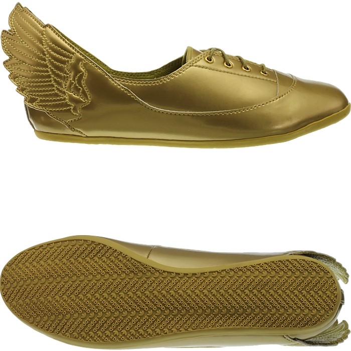 Adidas JS Wings Easy Five Gold Jeremy Scott Women's Flats shoes rare!  Collectors | eBay