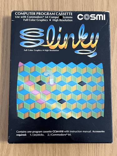 Cosmi Slinky Commodore 64 Cassette - Boxed & Working -👽👾Retro Gift Idea👾👽 - Afbeelding 7 van 24