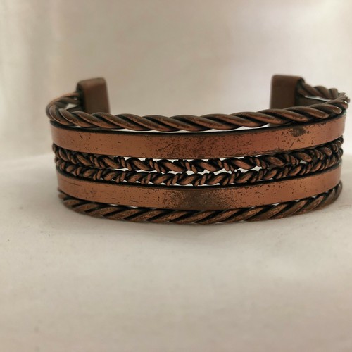 Vintage Copper / Metal Cuff Bracelet CB176 - Picture 2 of 12