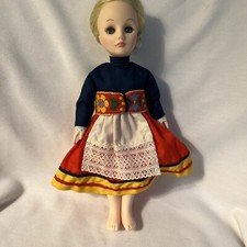 EFFANBEE Vintage International Costume Doll 1976 Blonde Hair Blue Eyes
