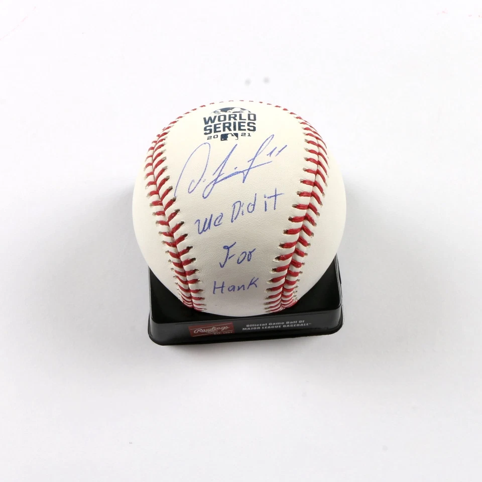 Orlando Arcia Signed Official 2021 World Series Baseball Atlanta Braves WDITFH - Изображение 2 из 3