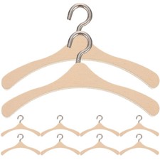 10Pcs Miniature Doll Clothes Hangers Doll Wardrobe Clothes Hangers Doll Hangers