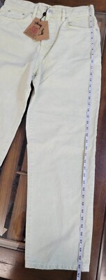 Stussy Double Dye Big 'Ol Jeans In Cream Size 30 New With Stussy Double Dye Big 'Ol Jeans In Cream Size 30 New With