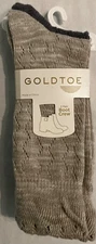 NWT GOLD TOE CROCHET BOOT CREW SOCKS - 2 PAIR