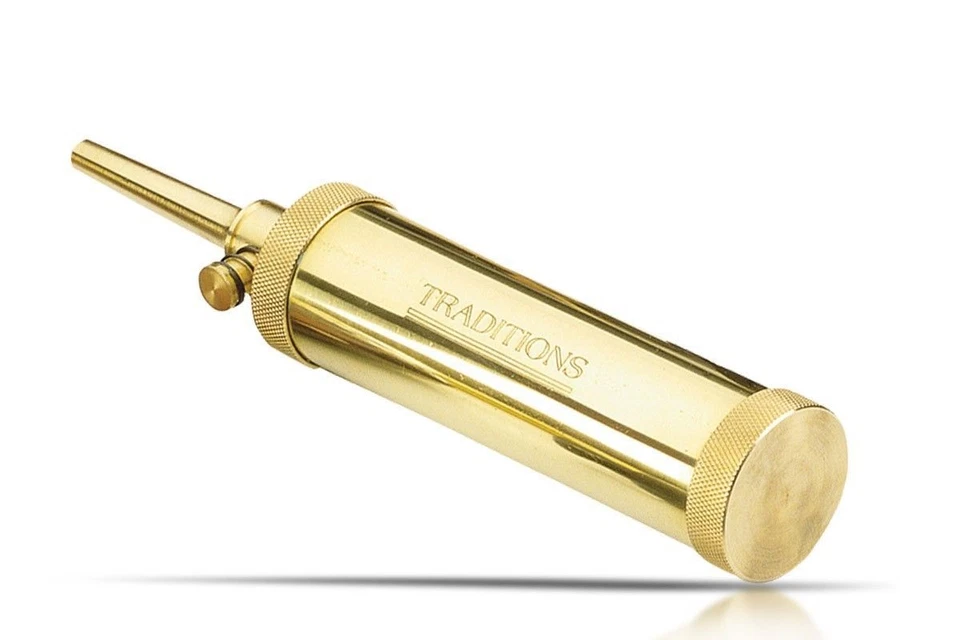 Traditions Solid Brass Black Powder Flask 30 grain spout Muzzleloading A1201 New - Image 3 of 4