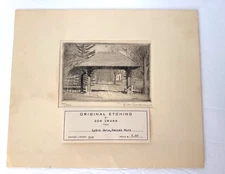 Don Swann Original Etching "Lytch Gate, Hannah More" Limited Edition 64/300