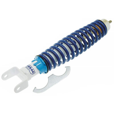 SEBAC STOßDÄMPFER HINTEN EINSTELLBAR SPORT BLAU VESPA PX 125 150 200 PXE