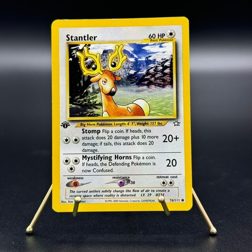 Pokemon TCG - Stantler 76/111 - 1st Edition Neo Genesis Common - 第 1/4 張圖片
