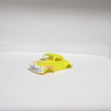 JOHNNY LIGHTNING TJET 500 SLOT CAR HO '41 WILLYS GASSER YEL/FLAMES "BODY ONLY"
