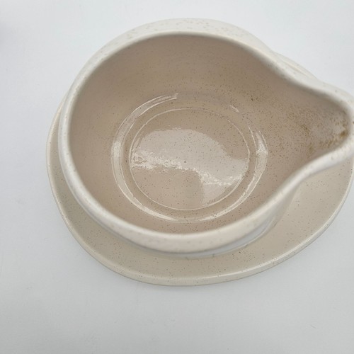 Vintage Franciscan Oasis Gravy Dish Attached Plate and Ladle Retro Atomic MCM - Picture 3 of 12