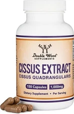 Double Wood Supplements Cissus Extract, 1,000 mg, 150 ct, Exp 01/26