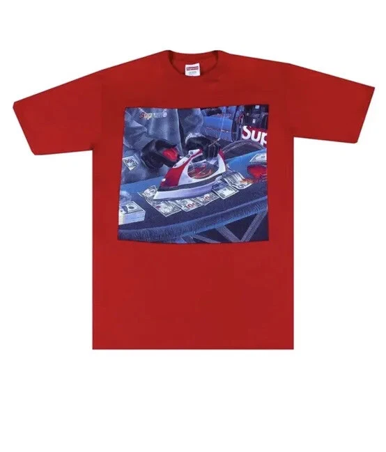SUPREME GAS TEE ROUGE SS22