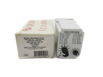MACROMATIC TR-61622 SER. C 120VAC/DC 10A 0.1S-2H NSMP