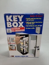 KEY BOX MOTORIZED KEY ORGANIZER DURABLE METAL SECURITY BOX - HOLDS 48 KEYS 