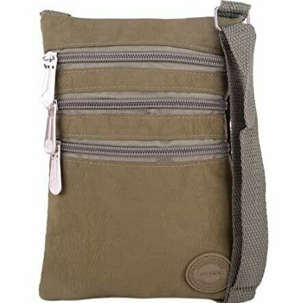 Shoulder Mini Small Neck Purse Cross Body Tote Travel Satchel Bag Crinkled - Picture 21 of 25