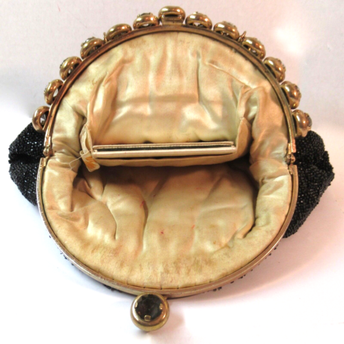 👛 Vintage Beaded Purse with Lovely Frame by Josef / Saks Fifth Avenue 👛 - Picture 10 of 13