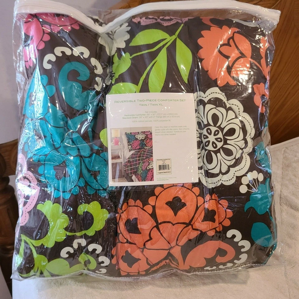 Conjunto de edredom duplo Vera Bradley novo com etiquetas em Lola - Imagem 3 de 3