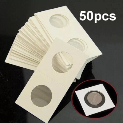 35 mm Münzrähmchen 2 x 2 Kipphalter - UK-Bestand - Menge 50 - andere Größen verfügbar