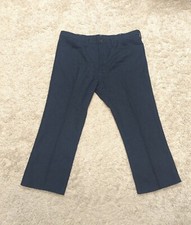 Vintage Wrangler Pants 42x30 Blue Polyester 80s 70s USA Made Actual 41x26