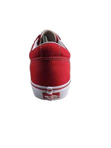 VANS Ward Of The Wall Skate Shoes Low Men Size 12 Racing Red White Lace Up Shoe - Picture 17 of 21