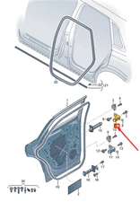 AUDI Q4 E-Tron Upper Rear Right Door Hinge 8X0831404F