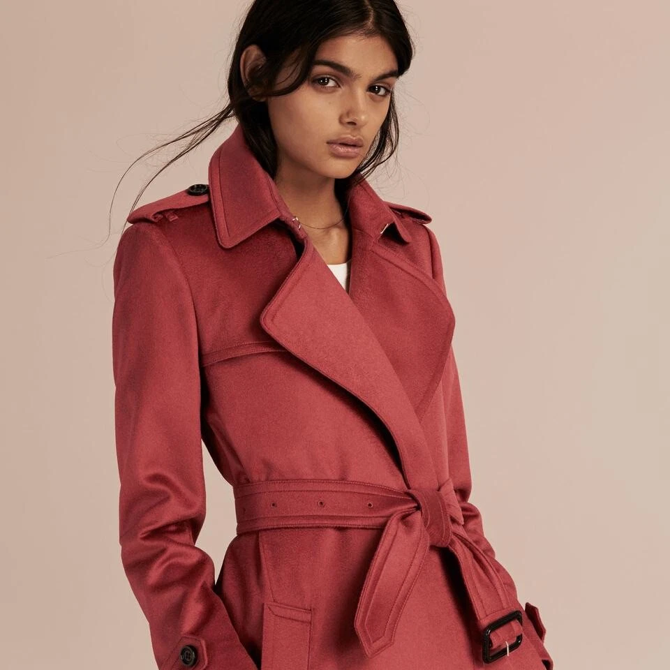 Burberry tempsford cashmere coat dusty peony eBay