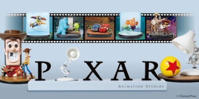 Disney Pixar Lamp & Pixar Ball Figure set Happy kuji A prize New