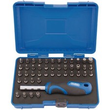 Draper Security Screwdriver Bit and Driver Set (45 Piece) Black and Silver