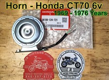 Horn - 6v OEM Assembly - 38100-124-721 - Honda CT70 CT70H Mini Trail 1969 - 1976
