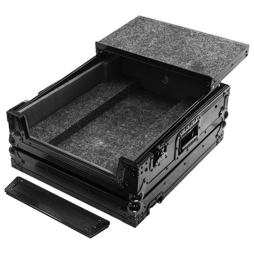 Odyssey FZAR04BL Black 4U Professional Travel Protective Amp Rack