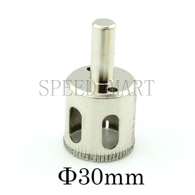 Flyshop 1/4 6.5mm Diamond Coated Hole Saw Drill Bit for Ceramic Tile Glass Marble 10 Pcs