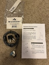 NEW Brenthaven Notebook Laptop Cable Lock Security System  2 Keys. SHIPS FREE 