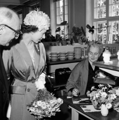 Queen Elizabeth II and Prince Philip visit to Denmark Queen - 1957 Old Photo